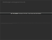 Tablet Screenshot of duisburger-umzugsservice.de